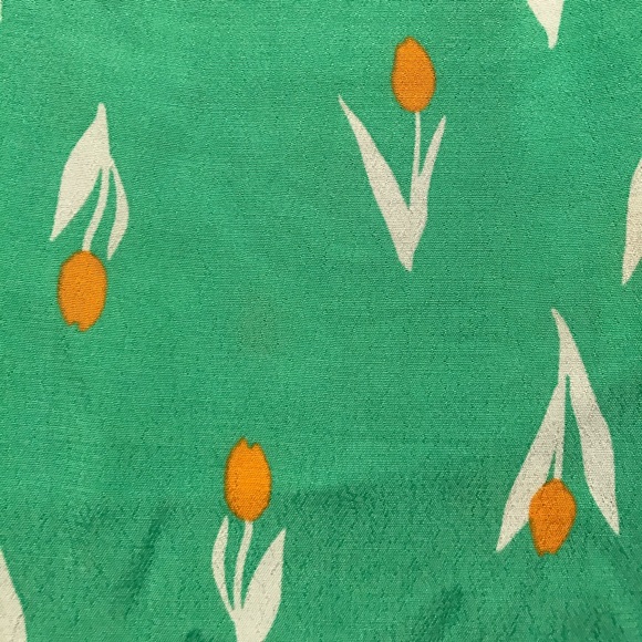 UO Michelle Tulip Print Wrap Midi Skirt Size Large - Picture 6 of 8